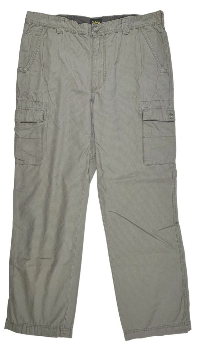 Cabelas Trail Hikers 36 x 32 Cargo Pants Camping Hiking Outdoor Cotton Tan